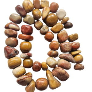 Tira de piedras irregulares de mokaíta natural