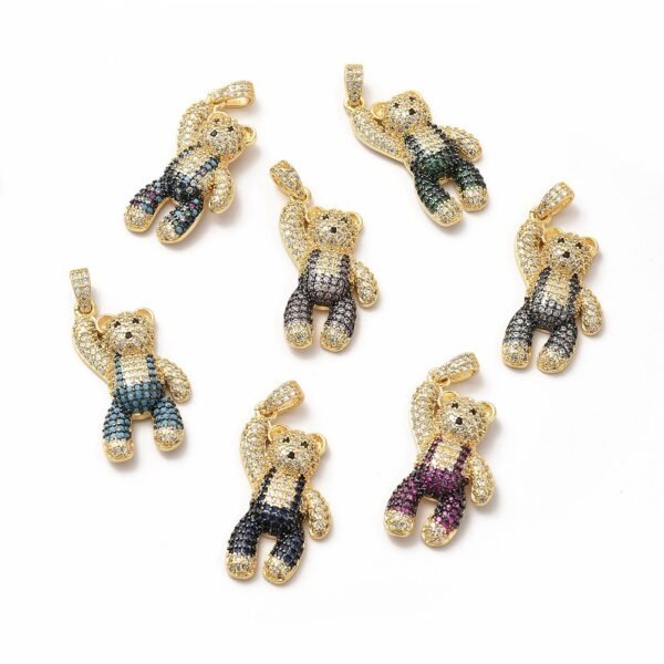 Dije oso teddy con jardinera - Imagen 2