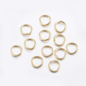 ARGOLLAS DE ACERO GOLDFILLED ORO 24K (POR 5 GRAMOS)