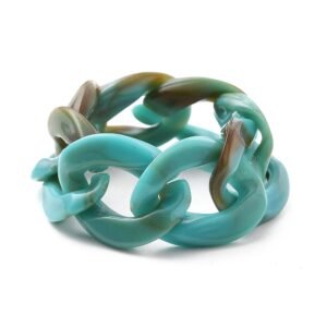 Anillo de eslabones acrílicos