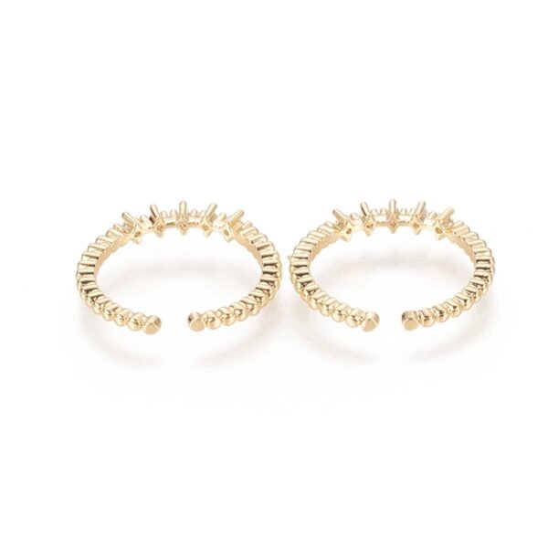 Anillo goldfilled oro 18k microcircones - Imagen 2