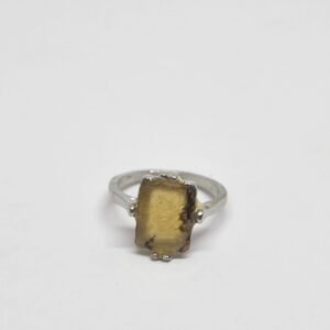 Anillo nacar natural cuadrado