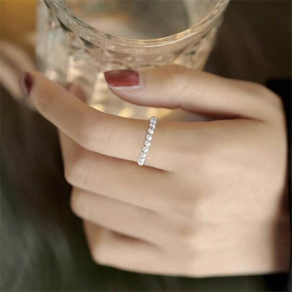 Anillo ajustable de plata 925 bañado en rodio - Imagen 2