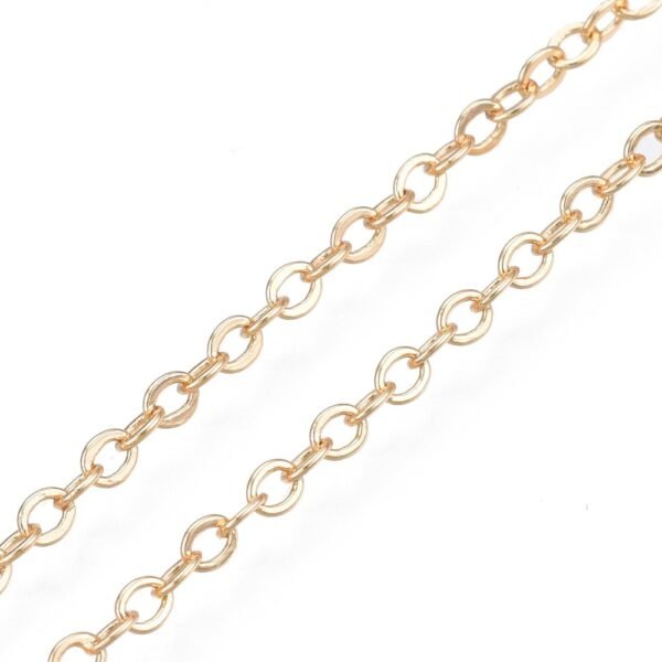 Cadenita con corazón laminada oro 18k/goldfilled - Imagen 2
