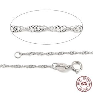 Cadenita plata 925 bañada en rodio