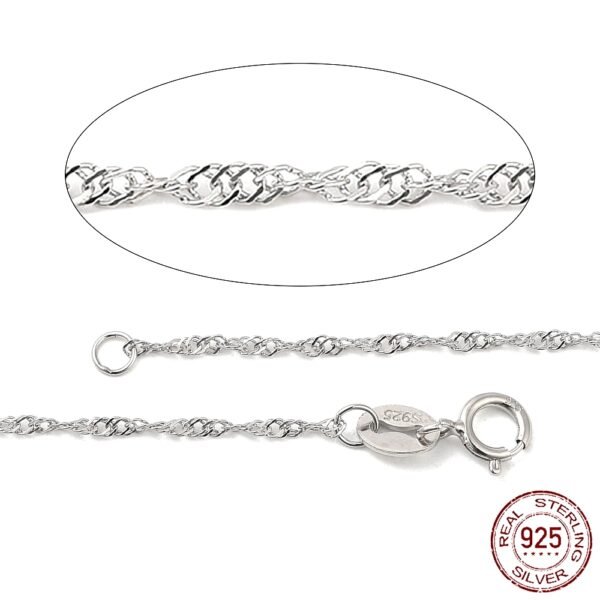 Cadenita plata 925 bañada en rodio