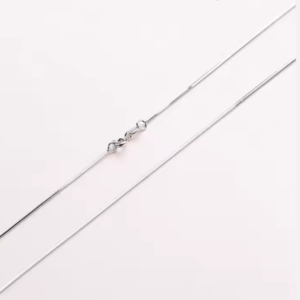 Cadena snake plana 0,7mm plata 925
