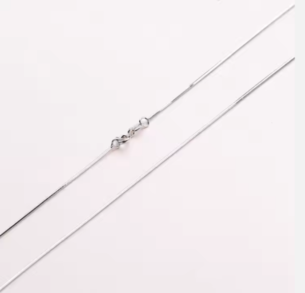 Cadena snake plana 0,7mm plata 925