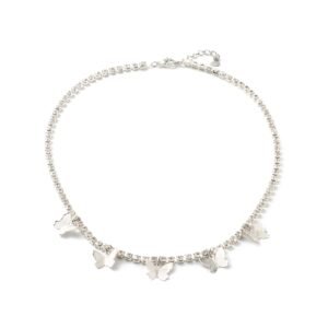 Chocker mariposas con strass