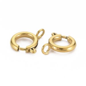 Cierre marinero acero dorado 12x14mm