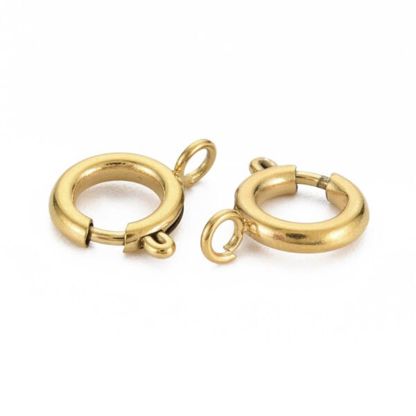 Cierre marinero acero dorado 12x14mm