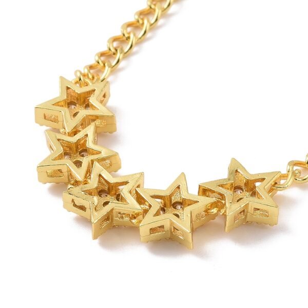 Collar laminado oro 18k/goldfilled estrellas microcircones - Imagen 3
