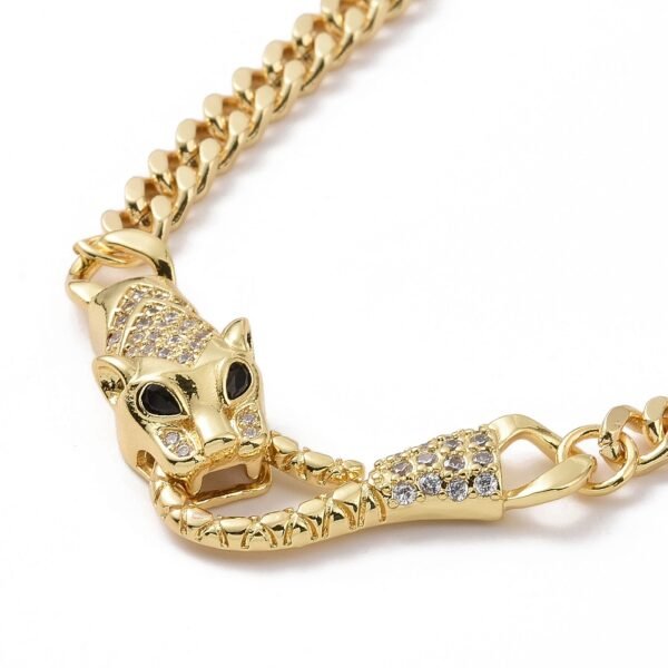 Collar leopardo laminado oro 18k/goldfilled