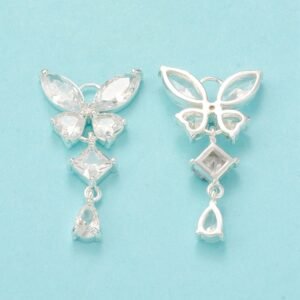 Colgante mariposa color plata