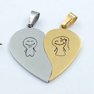 Dijes de acero corazón para compartir