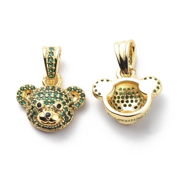 Dije oso teddy laminado oro 18k/goldfilled microcircones