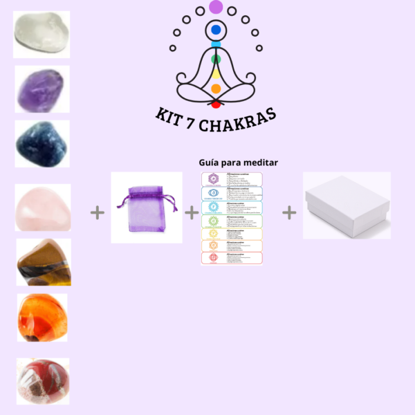 Kit piedras 7 chakras