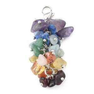 Llavero con piedras naturales