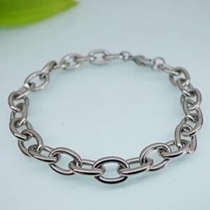Pulsera de acero quirúrgico eslabón simple 6mm