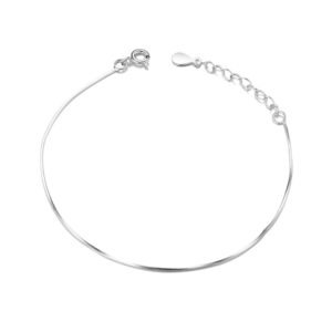 Pulsera finita plata 925 bañada en rodio
