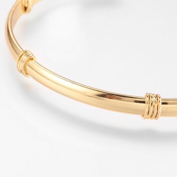 Pulsera media esclava laminada oro 18k/goldfilled - Imagen 2