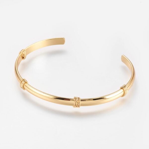 Pulsera media esclava laminada oro 18k/goldfilled