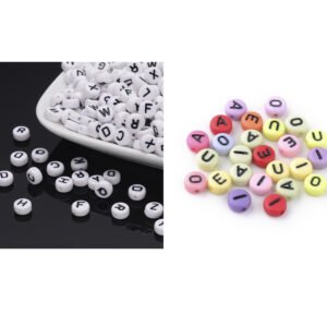 VOCALES PASANTES ACRILICAS DISCO 7X4MM (POR 50 GRAMOS)