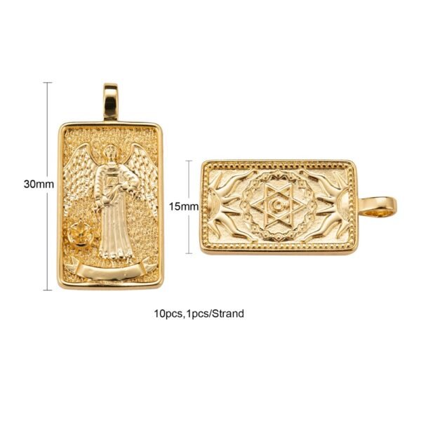Dije carta del tarot goldfilled oro 18k - Imagen 3