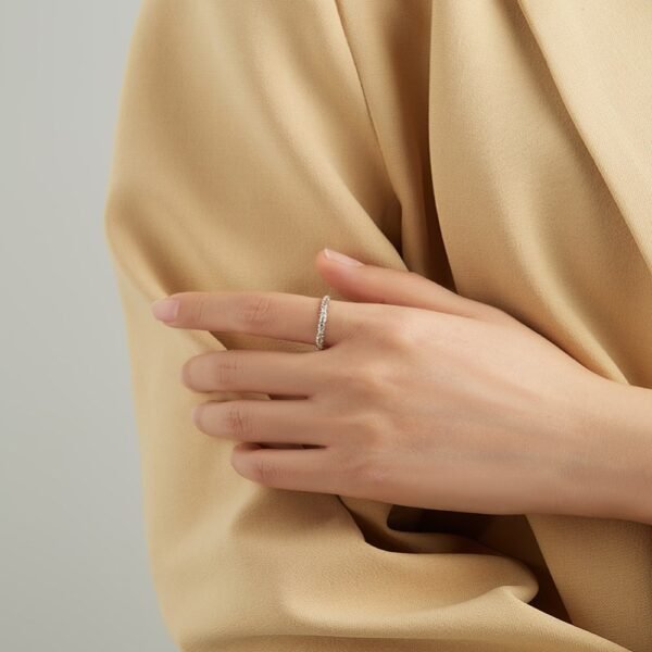 Anillo plata 925 calado vintage - Imagen 2
