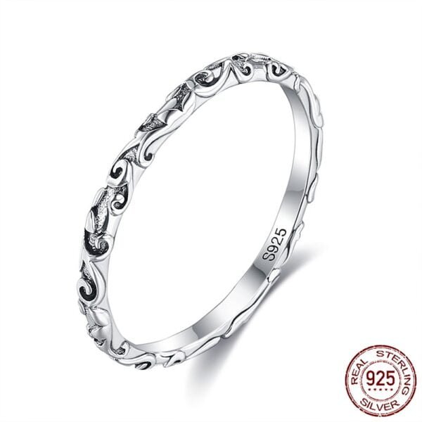 Anillo plata 925 calado vintage