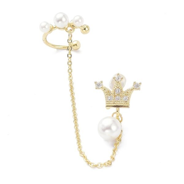 Arito cuff trepador corona, pasante de plata