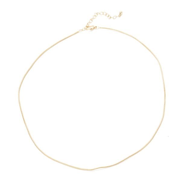 Cadena clapton laminada oro 18k/goldfilled - Imagen 2