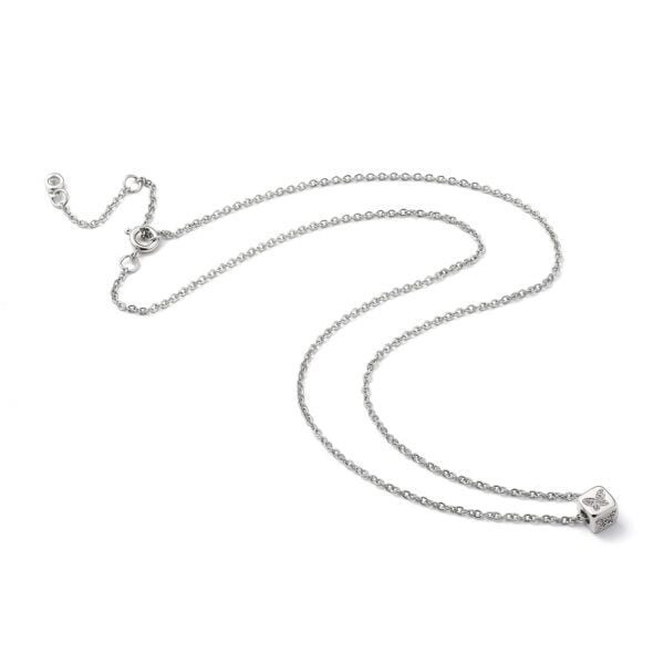 Cadenita con dije de cubito mariposa - Imagen 2