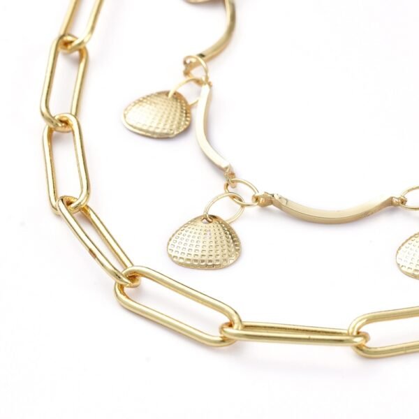 Chocker doble laminado oro 18k/goldfilled - Imagen 2