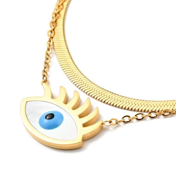 Collar doble ojo turco