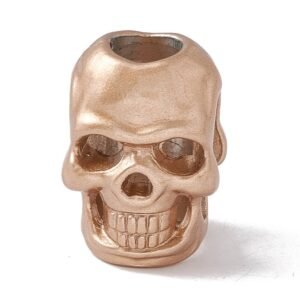 DIJE DE CALAVERA COLOR ORO MATE