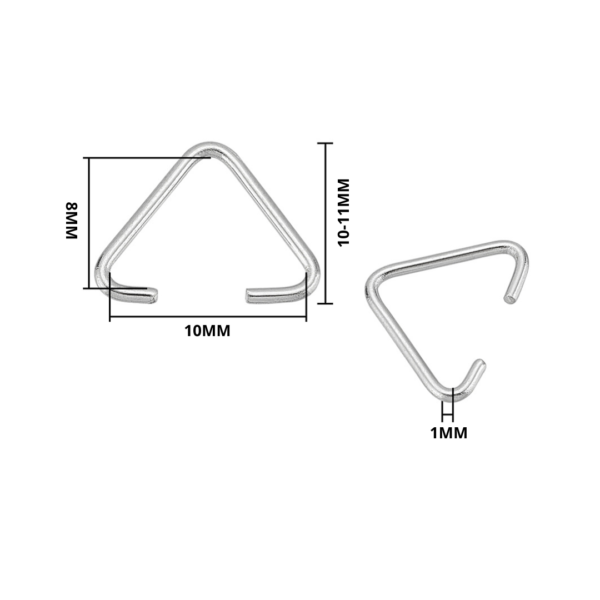 Drops triangulares de acero (pack 10 unidades)