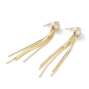 Par aros colgantes laminados oro 18k/goldfilled