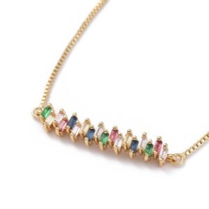 Pulsera deslizante con microcircones de colores