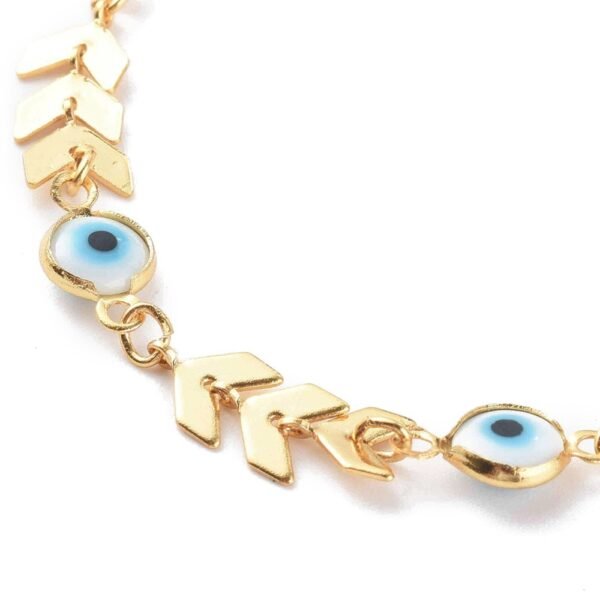 Pulsera esmaltada ojos turcos y flechas - Imagen 2