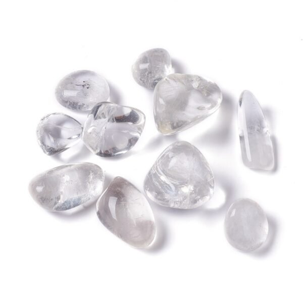 PIEDRA ROLADA CUARZO CRISTAL (POR 100 GRAMOS)