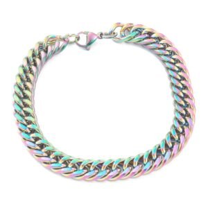 Pulsera cubana arcoiris