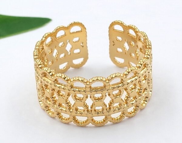 Anillo calado abierto #7