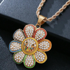 Dije Flor de alegría (4cm)
