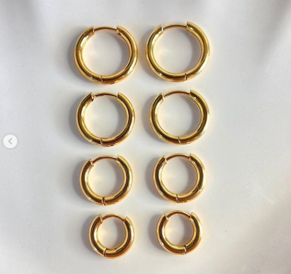 Par de aros hoops básicos