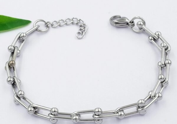 Pulsera utopía plateada