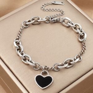 Pulsera corazón esmaltado