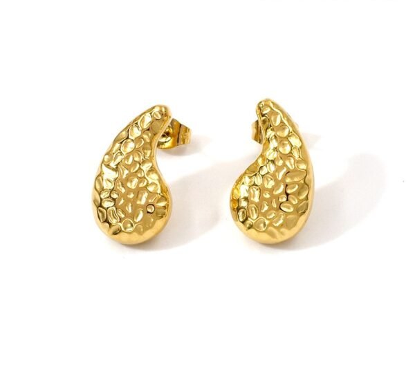Aros mini drops con hoyitos (gotas 18mm)