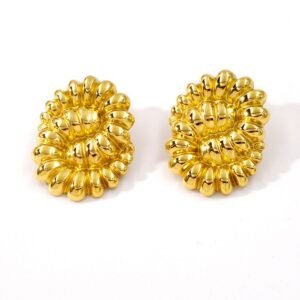 Par de aros espiral gold