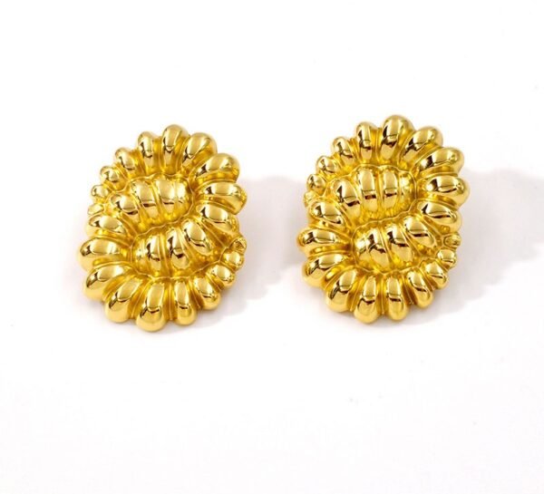 Par de aros espiral gold